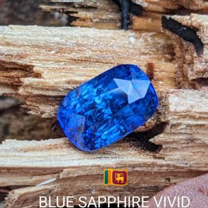 vivid blue sapphire 3.06 ct